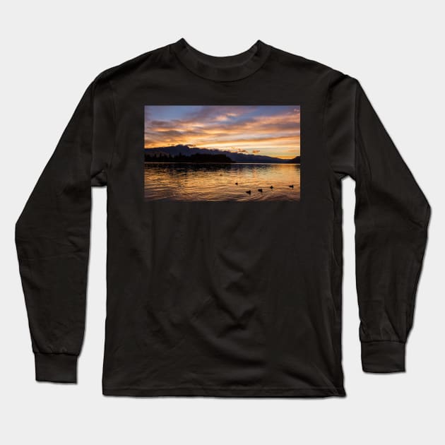 Just Another Morning Swim Long Sleeve T-Shirt by krepsher